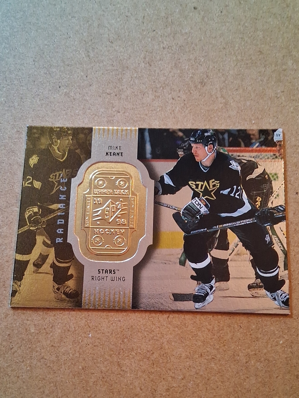 Mike Keane Dallas Stars Gold Hockey Collector Card